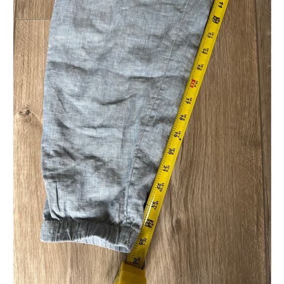 Athleta Retreat Linen Chambray Joggers size 4P - Picture 9 of 13